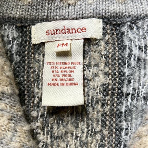 Sundance Patterned Gray Longline Cardigan - Picture 5 of 6